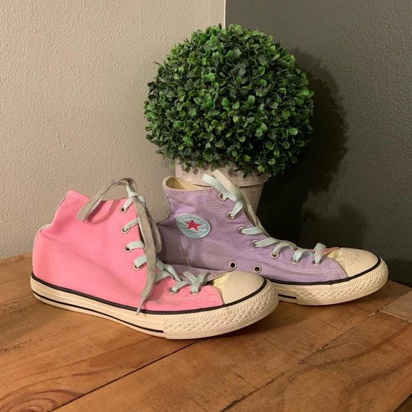 converse color block shoes